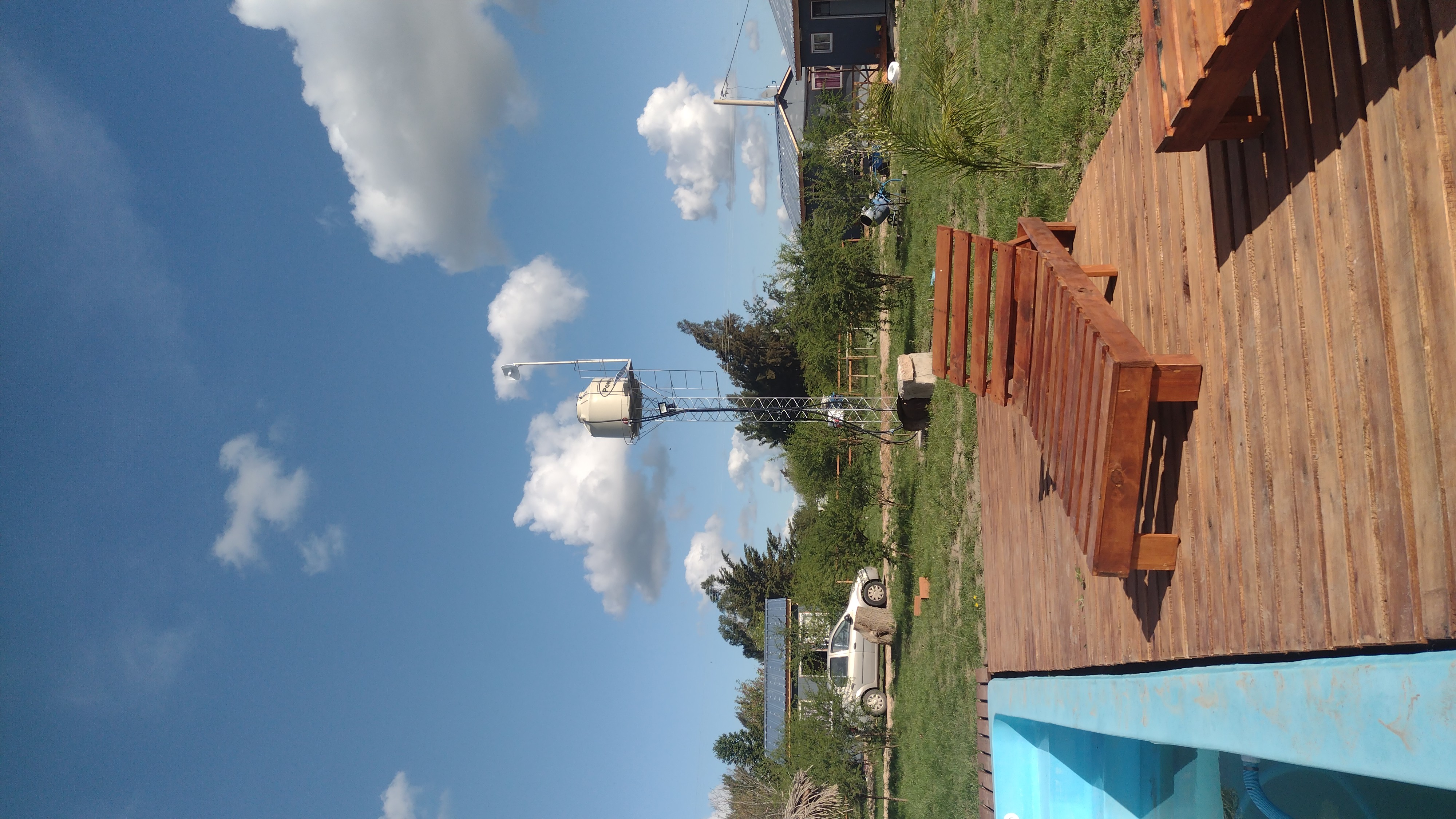 casas desde la pileta